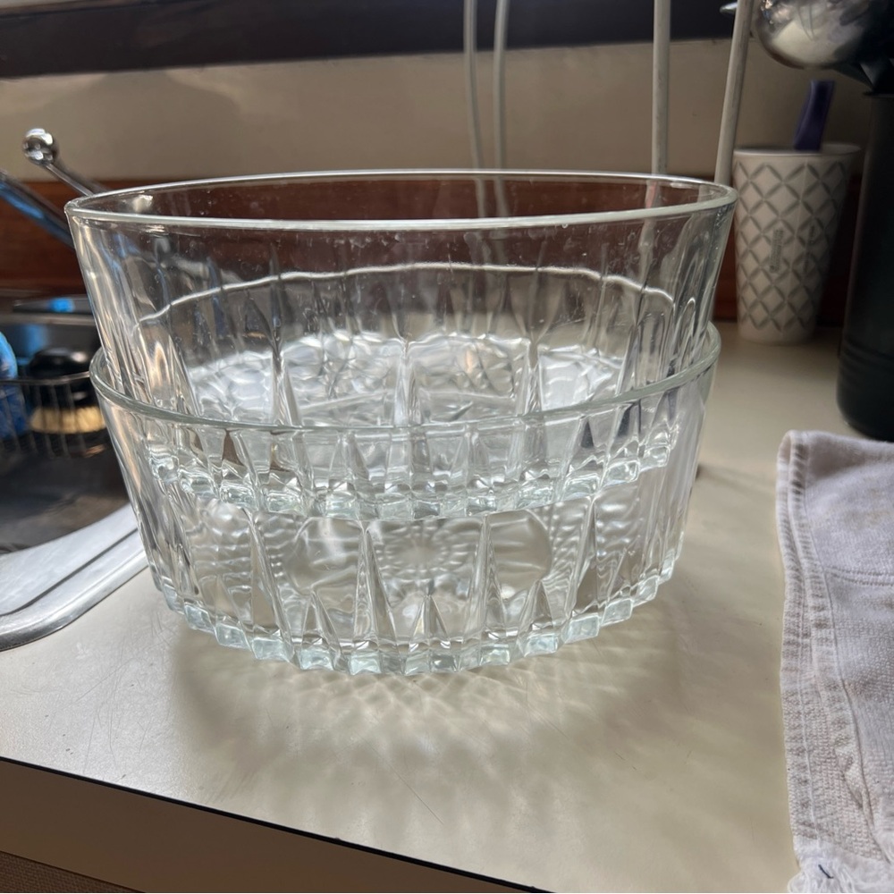Arcoroc France Elegant Crystal Glass Bowl set